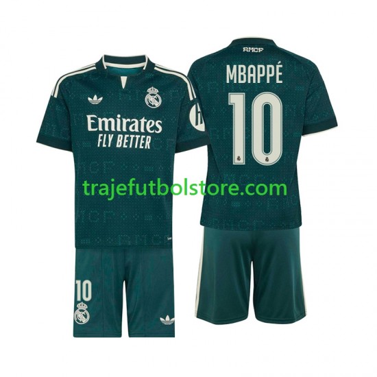 Camiseta 2ª Real Madrid Mbappé Kylian 10 Niño 2026-2027 Manga Corta
