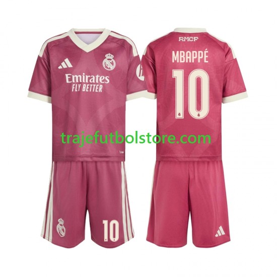 Camiseta 3ª Real Madrid Mbappé Kylian 10 Niño 2026-2027 Manga Corta