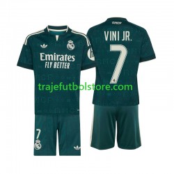 Camiseta 2ª Real Madrid Vinicius Junior 7 Niño 2026-2027 Manga Corta