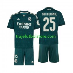 Camiseta 2ª Real Madrid Yan Diomande 25 Niño 2026-2027 Manga Corta Camiseta 2ª Real Madrid Yan Diomande 25 Niño 2026-2027 Manga Corta