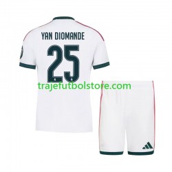 Camiseta 1ª Real Madrid Yan Diomande 25 Niño 2026-2027 Manga Corta