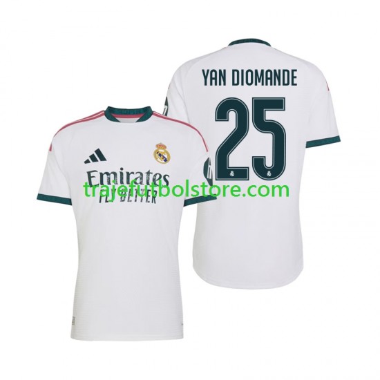 Camiseta 1ª Real Madrid Yan Diomande 25 Hombre 2026-2027 Manga Corta