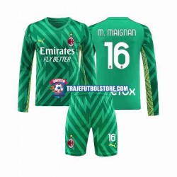 Camiseta 1ª AC Milan Mike Maignan 16 Portero Niño 2023-2024 ML
