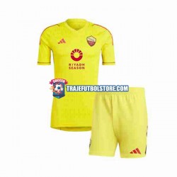 Camiseta 1ª AS Roma Portero Niño 2023-2024 Manga Corta