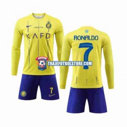 Camiseta 1ª Al-Nassr Cristiano Ronaldo 7 Niño 2023-2024 ML