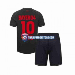 Camiseta 1ª Bayer 04 Leverkusen Florian Wirtz 10 Niño 2023-2024 Manga Corta