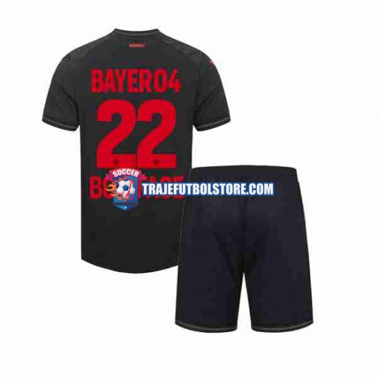 Camiseta 1ª Bayer 04 Leverkusen Victor Boniface 22 Niño 2023-2024 Manga Corta