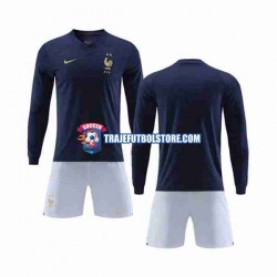 Camiseta 1ª Francia Niño Copa Mundial 2022 ML
