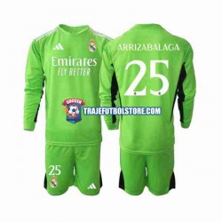 Camiseta 1ª Real Madrid Kepa Arrizabalaga 25 Portero Niño 2023-2024 ML