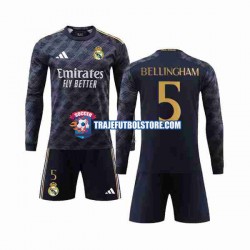 Camiseta 2ª Real Madrid Jude Bellingham 5 Niño 2023-2024 ML