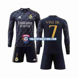 Camiseta 2ª Real Madrid Vini Jr 7 Niño 2023-2024 ML