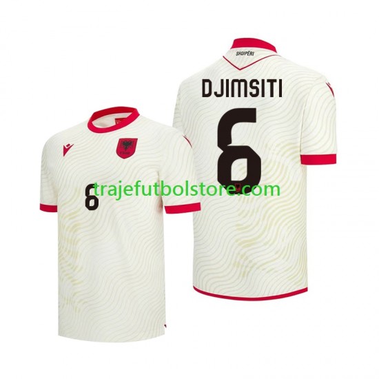 Camiseta 2ª Albania Berat Djimsiti 6 Hombre Copa Mundial 2026 Manga Corta