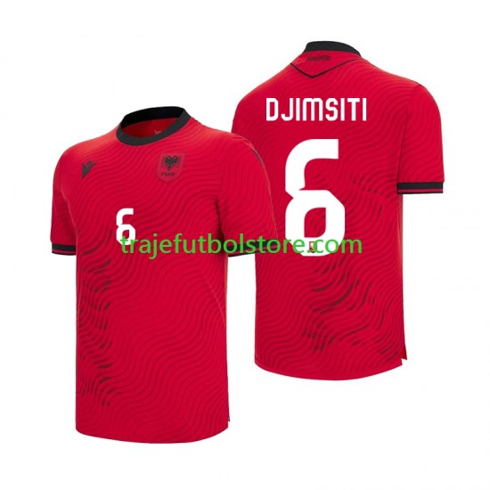 Camiseta 1ª Albania Berat Djimsiti 6 Hombre Copa Mundial 2026 Manga Corta