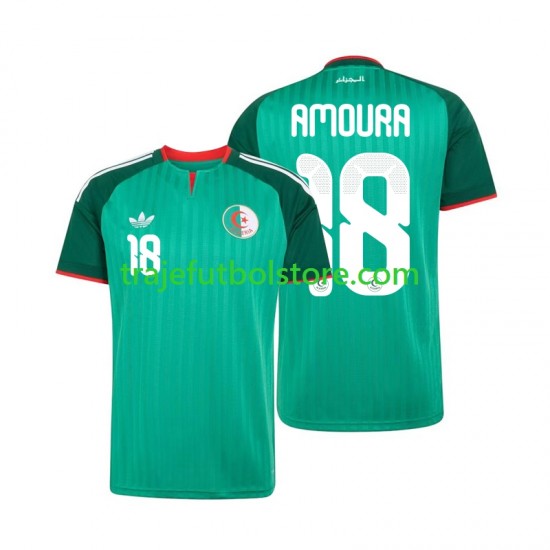 Camiseta 2ª Argelia Mohamed Amoura 18 Hombre 2026 Manga Corta