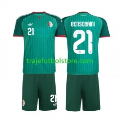 Camiseta 2ª Argelia Ramy Bensebaini 21 Niño 2026 Manga Corta