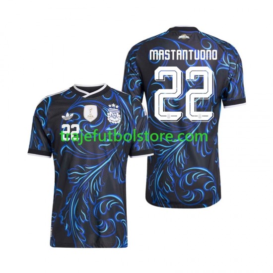 Camiseta 2ª Argentina Franco Mastantuono 22 Hombre Copa Mundial 2026 Manga Corta
