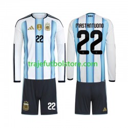 Camiseta 1ª Argentina Franco Mastantuono 22 Niño Copa Mundial 2026 ML Camiseta 1ª Argentina Franco Mastantuono 22 Niño Copa Mundial 2026 ML