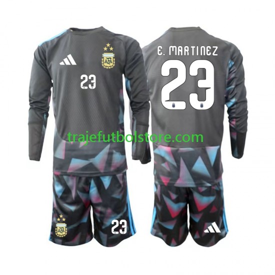 Camiseta 1ª Argentina Emiliano Martinez 23 Portero Niño Copa Mundial 2026 ML