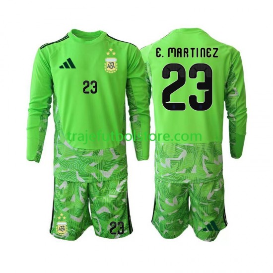 Camiseta 3ª Argentina Emiliano Martinez 23 Portero Niño Copa Mundial 2026 ML