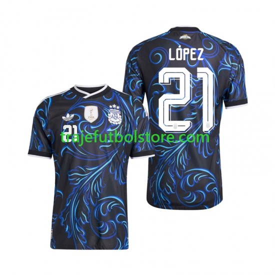 Camiseta 2ª Argentina Jose Manuel Lopez 21 Hombre Copa Mundial 2026 Manga Corta