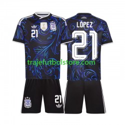 Camiseta 2ª Argentina Jose Manuel Lopez 21 Niño Copa Mundial 2026 Manga Corta Camiseta 2ª Argentina Jose Manuel Lopez 21 Niño Copa Mundial 2026 Manga Corta