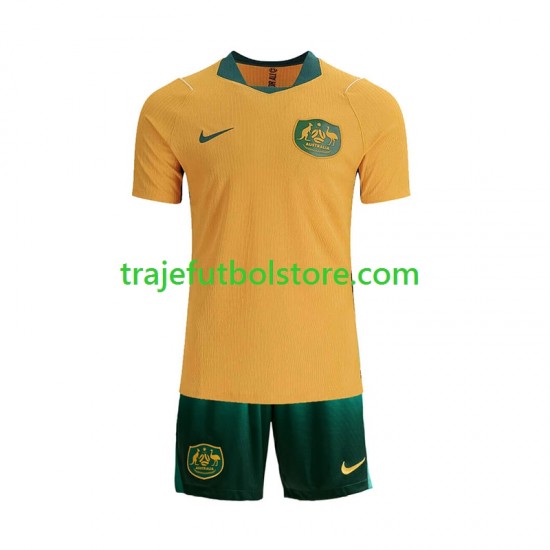 Camiseta 1ª Australia Niño Copa Mundial 2026 Manga Corta
