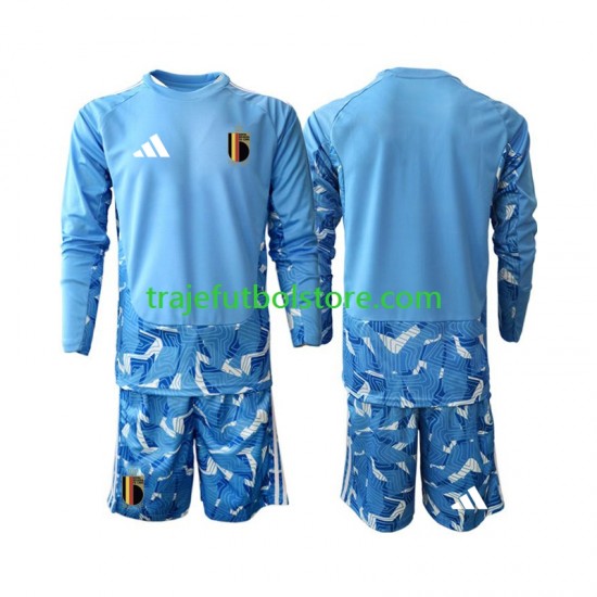 Camiseta 1ª Bélgica Portero Niño Copa Mundial 2026 ML