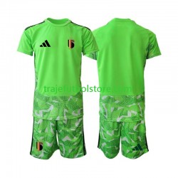Camiseta 3ª Bélgica Portero Niño Copa Mundial 2026 Manga Corta