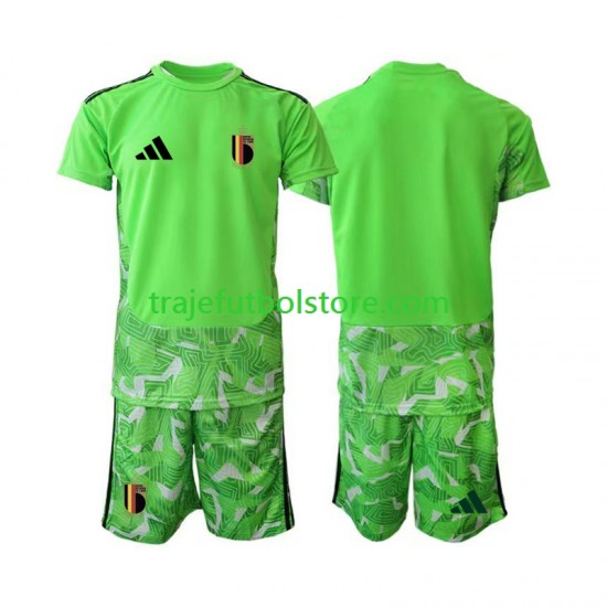 Camiseta 3ª Bélgica Portero Niño Copa Mundial 2026 Manga Corta