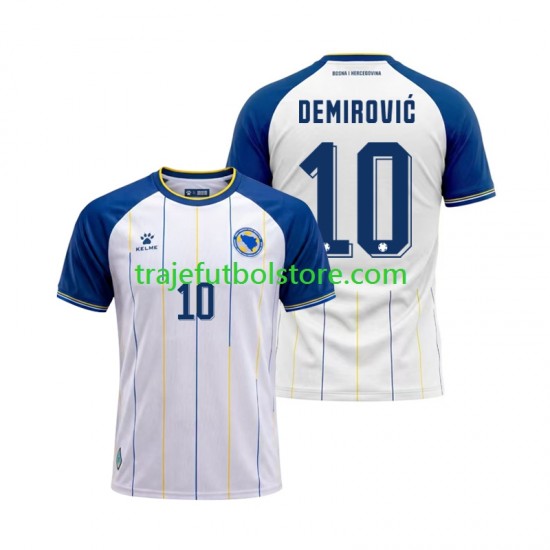 Camiseta 2ª Bosnia y Herzegovina Ermedin Demirovic 10 Hombre Copa Mundial 2026 Manga Corta