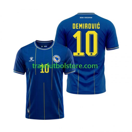 Camiseta 1ª Bosnia y Herzegovina Ermedin Demirovic 10 Hombre Copa Mundial 2026 Manga Corta