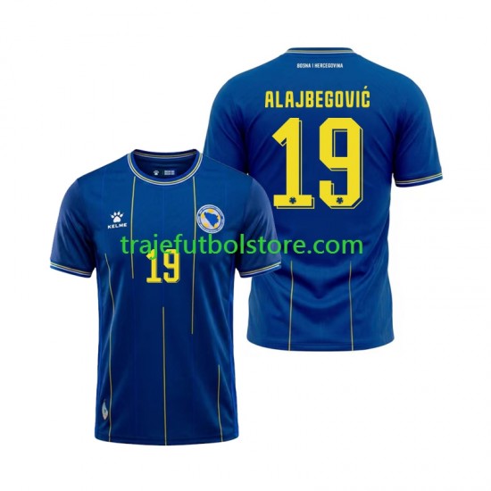 Camiseta 1ª Bosnia y Herzegovina Kerim Alajbegovic 19 Hombre Copa Mundial 2026 Manga Corta
