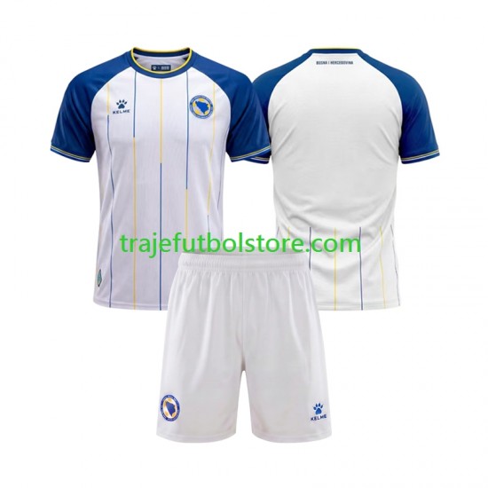 Camiseta 2ª Bosnia y Herzegovina Niño Copa Mundial 2026 Manga Corta