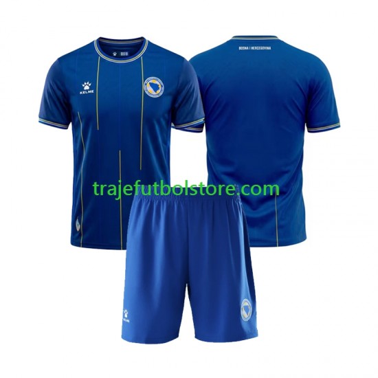 Camiseta 1ª Bosnia y Herzegovina Niño Copa Mundial 2026 Manga Corta