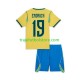 Camiseta 1ª Brasil Endrick 19 Niño Copa Mundial 2026 Manga Corta