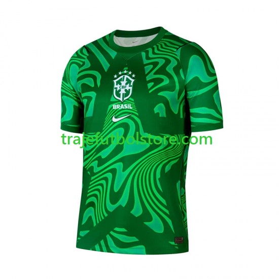 Camiseta 2ª Brasil Portero Hombre Copa Mundial 2026 Manga Corta