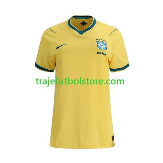 Camiseta 1ª Brasil Mujer Copa Mundial 2026 Manga Corta