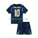Camiseta 2ª Brasil Ronaldinho 10 Niño Copa Mundial 2026 Manga Corta
