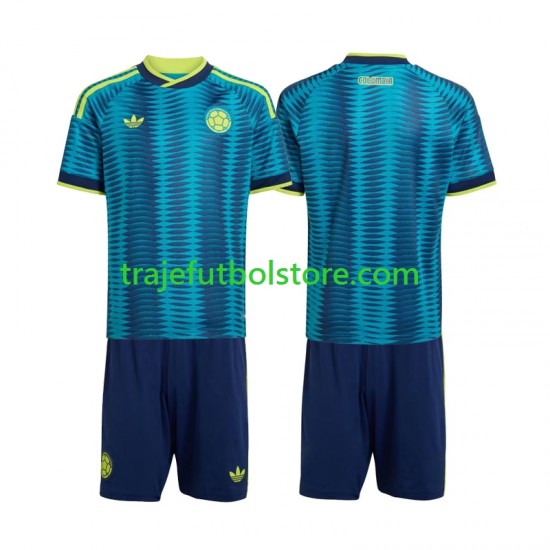 Camiseta 2ª Colombia Niño Copa Mundial 2026 Manga Corta
