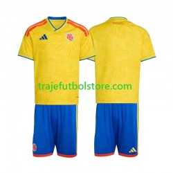 Camiseta 1ª Colombia Niño Copa Mundial 2026 Manga Corta