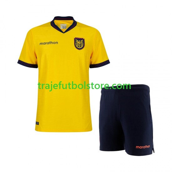 Camiseta 1ª Ecuador Niño Copa Mundial 2026 Manga Corta