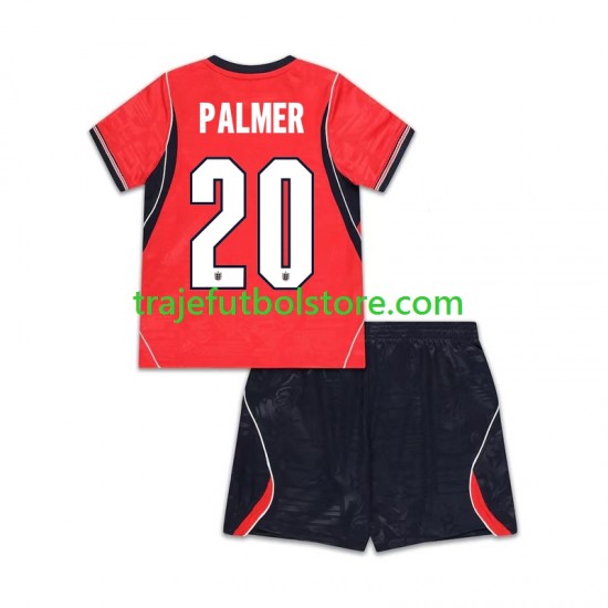 Camiseta 2ª Inglaterra Cole Palmer 20 Niño Copa Mundial 2026 Manga Corta