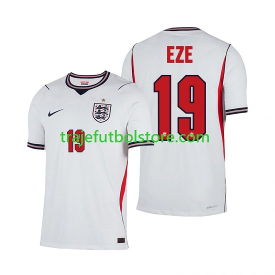 Camiseta 1ª Inglaterra Eberechi Eze 19 Hombre Copa Mundial 2026 Manga Corta