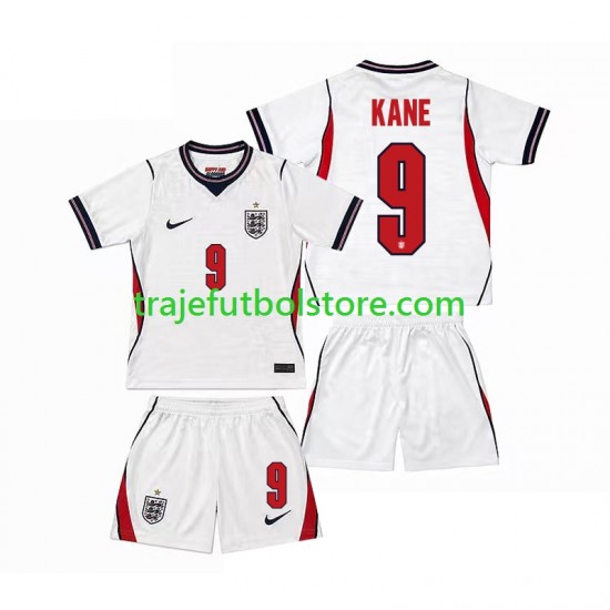 Camiseta 1ª Inglaterra Harry Kane 9 Niño Copa Mundial 2026 Manga Corta