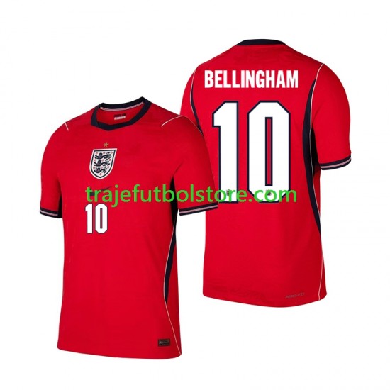 Camiseta 2ª Inglaterra Jude Bellingham 10 Hombre Copa Mundial 2026 Manga Corta