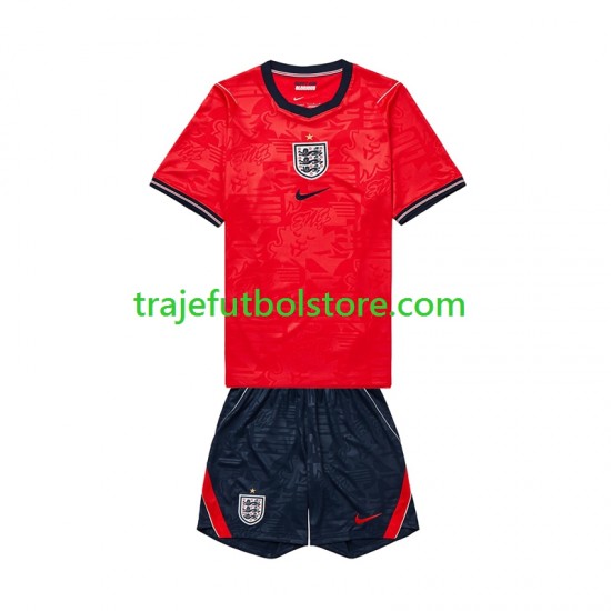 Camiseta 2ª Inglaterra Niño Copa Mundial 2026 Manga Corta