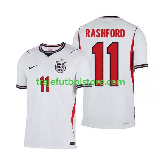 Camiseta 1ª Inglaterra Marcus Rashford 11 Hombre Copa Mundial 2026 Manga Corta