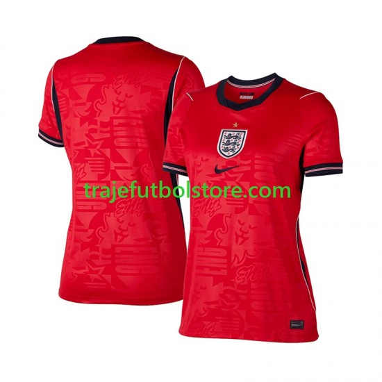 Camiseta 2ª Inglaterra Mujer Copa Mundial 2026 Manga Corta