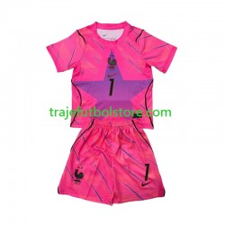 Camiseta 2ª Francia Brice Samba 1 Portero Niño Copa Mundial 2026 Manga Corta