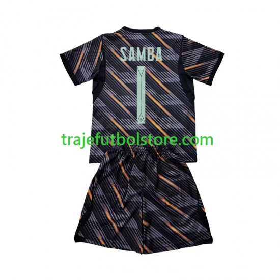 Camiseta 1ª Francia Brice Samba 1 Portero Niño Copa Mundial 2026 Manga Corta